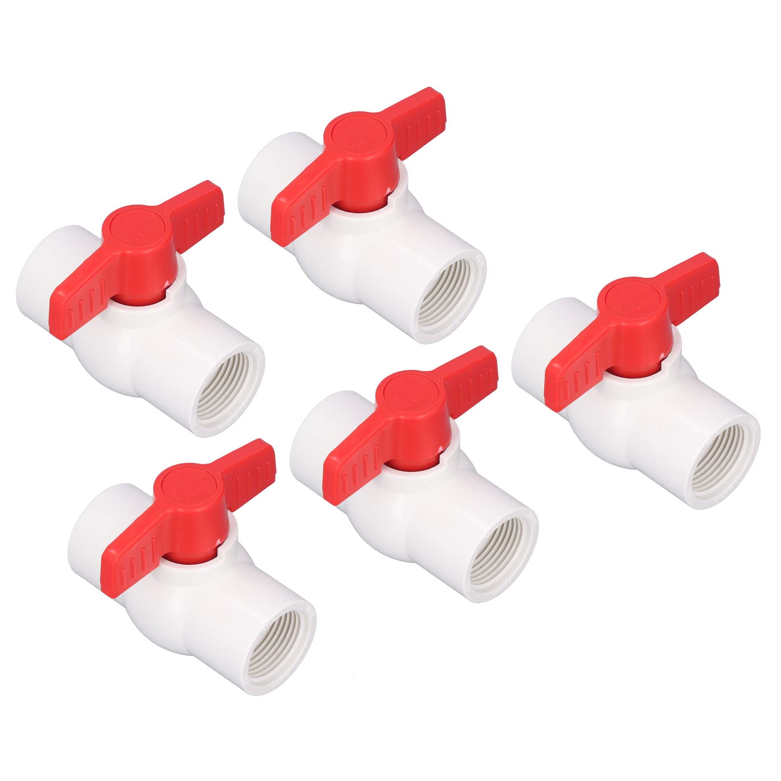 5 Raccordi Rapidi In Plastica Per Valvola A Sfera 3/8 Pollici OD - Per Impianti Acqua E Osmosi
