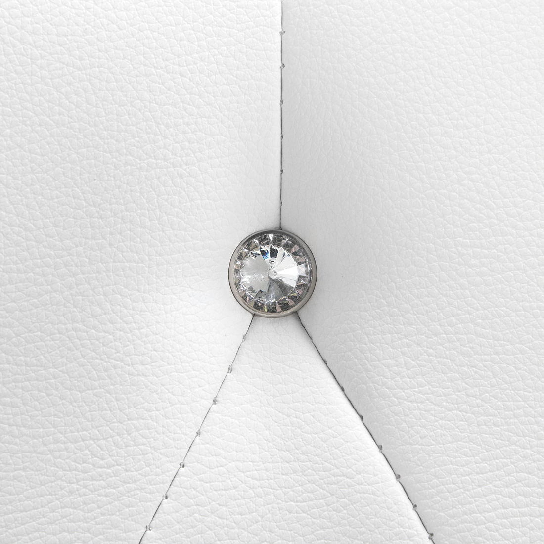 Letto contenitore Pelle sintetica METZ 140 x 200 cm Bianco - 8