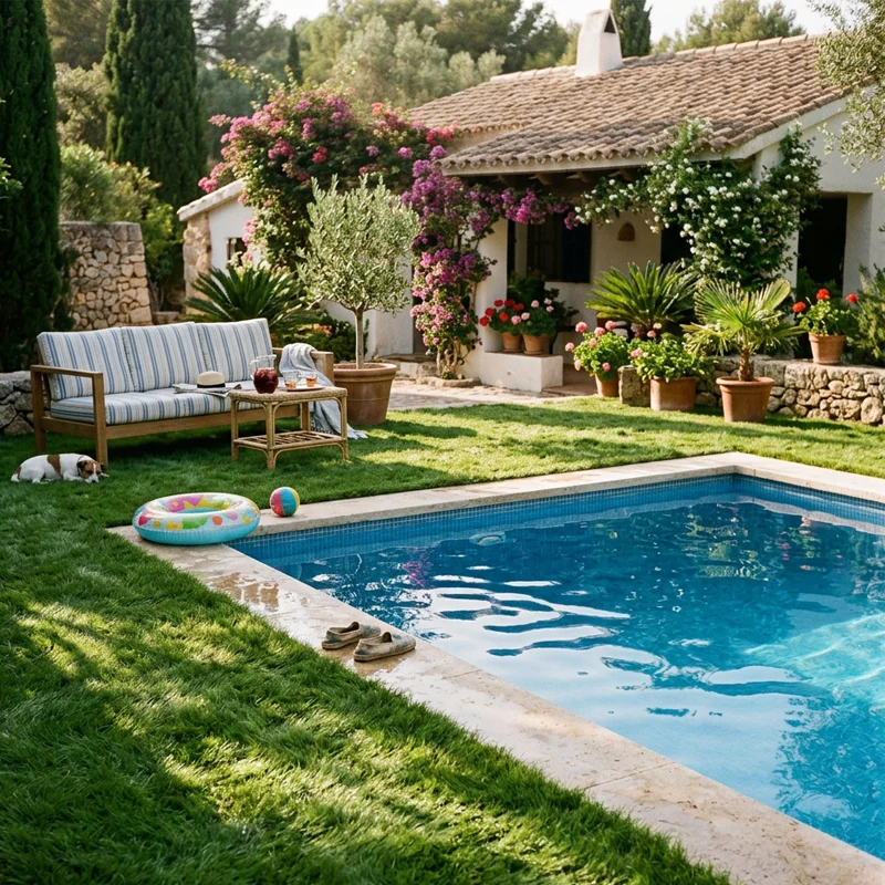 Arquiservi - Relva artificial Jardin Ultra 45mm 2x6m (12m²) Alta densidade, fácil instalação, para jardim, terraço e exteriores - 2