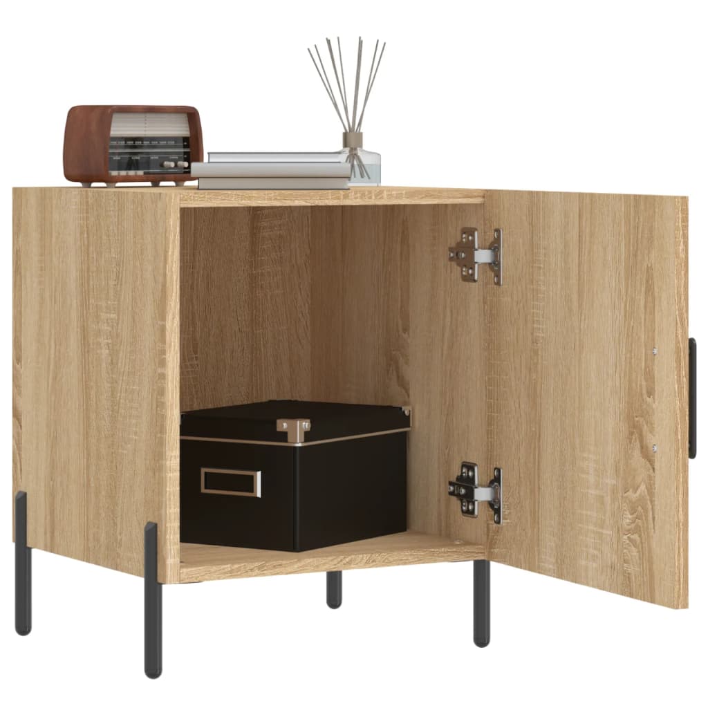 Table de chevet chêne sonoma 40x40x50 cm bois d’ingénierie - 2