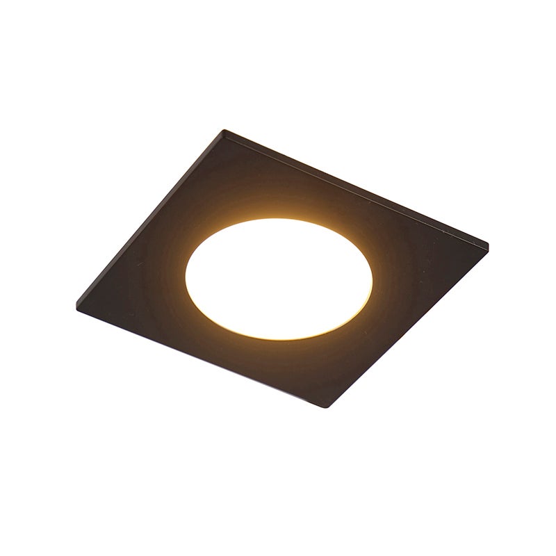 Nowoczesny wpuszczany reflektor czarny z LED 3-stopniowy ściemniacz IP65 - Simply