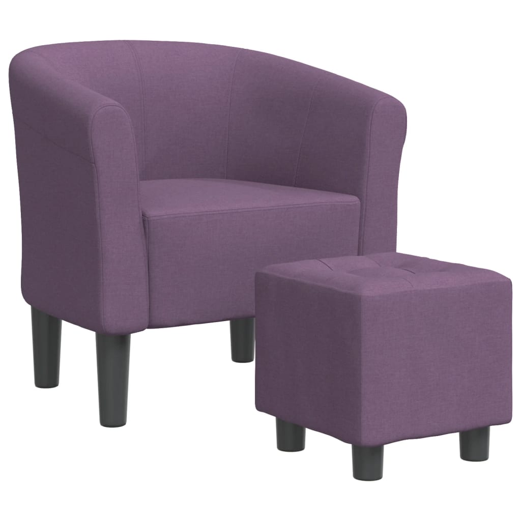 Fauteuil Cabriolet tissu Microfibres rose pâle et pieds Hévéa massif