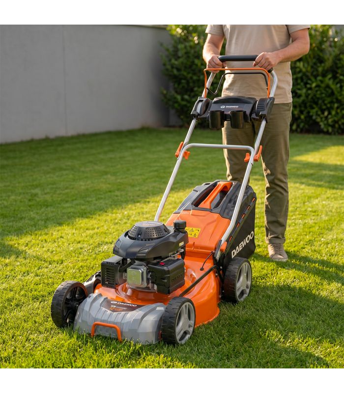 Tondeuse thermique autotractée 150cc 46cm coupe mulching DAEWOO DLM4600SP - 5