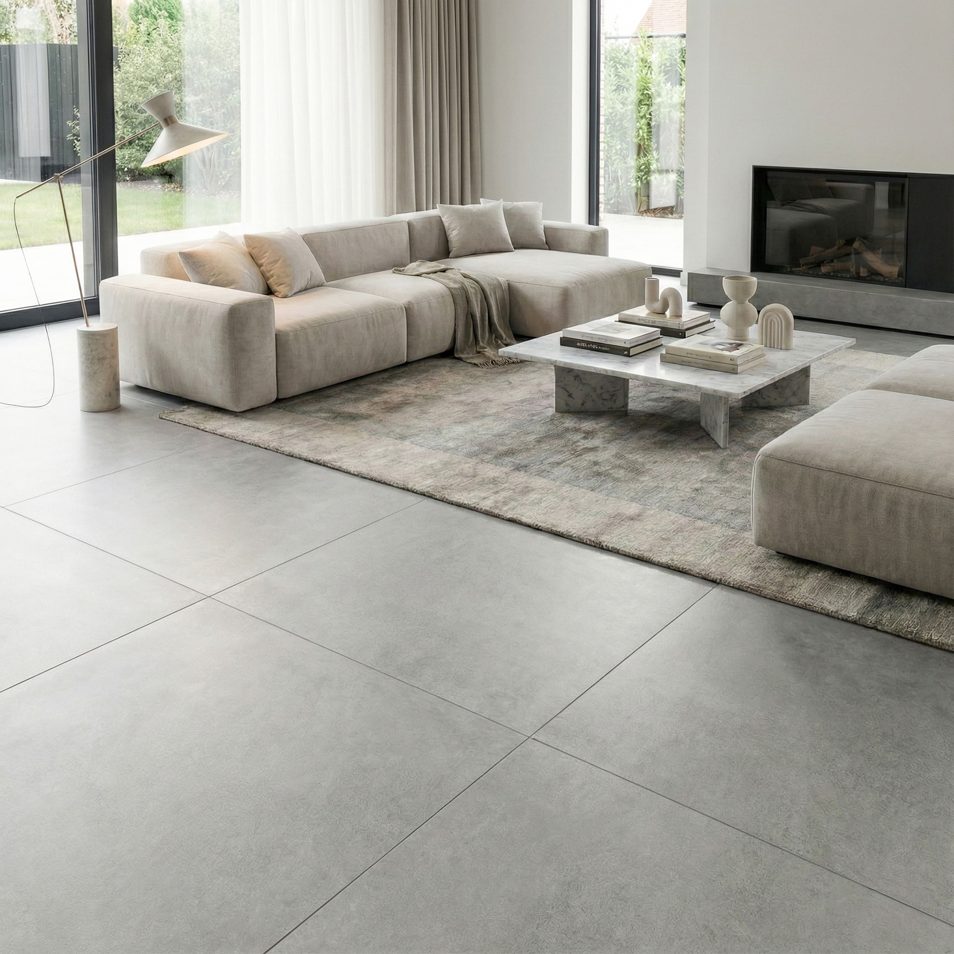 Carrelage sol intérieur Grès Céram - Casa Tokyo Silver finition mat 100 ...