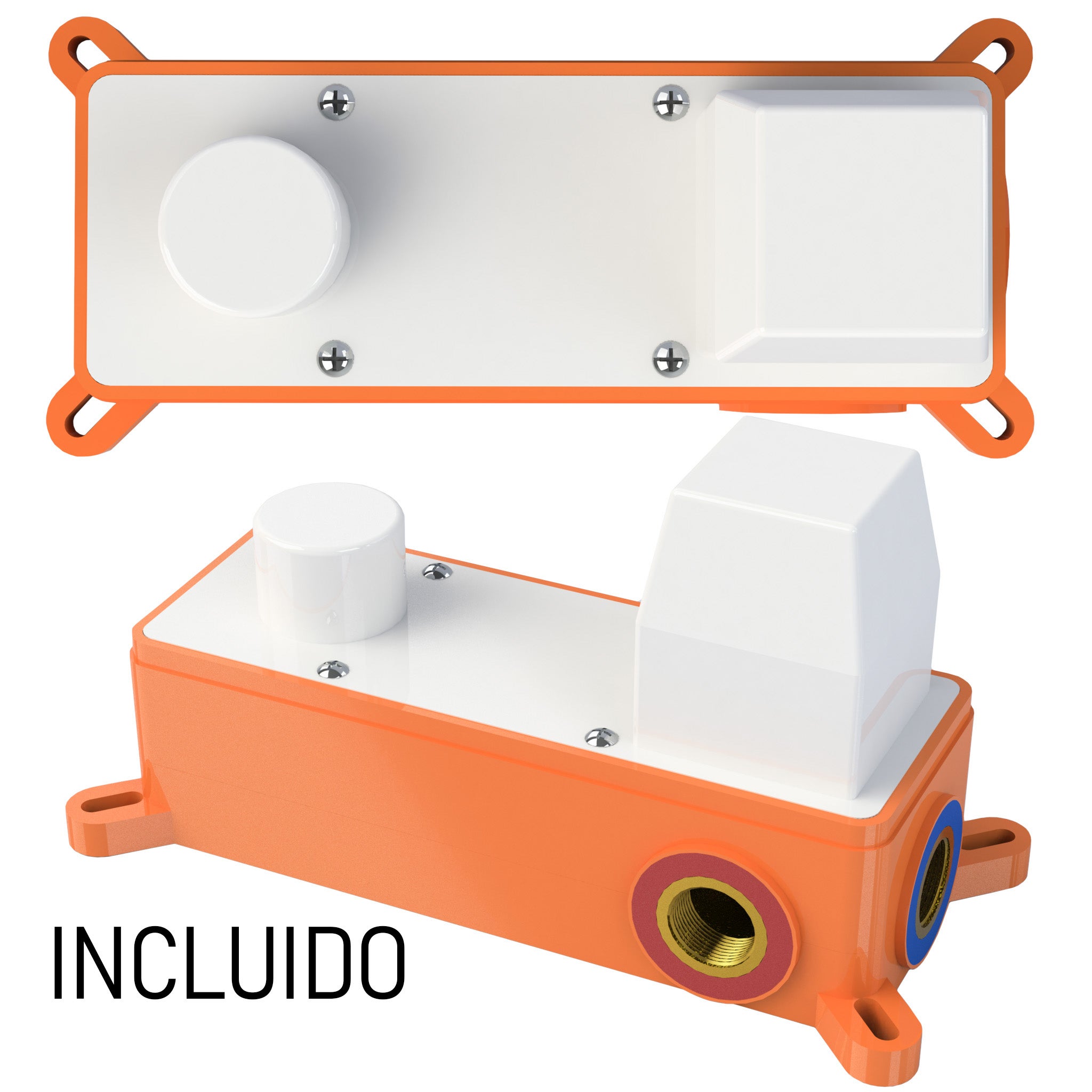 Valaz Rubinetto lavabo da incasso quadrato monocomando con bocca nera opaca da 21 cm - Serie Tormes - 3