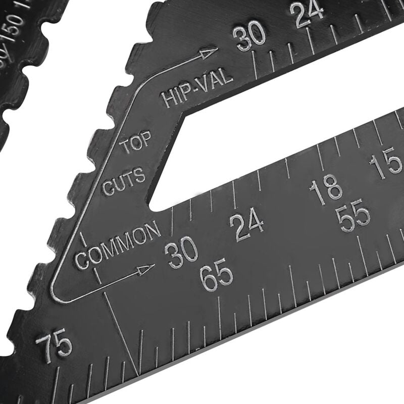 Profesjonalny metryczny trójkątny kwadrat 30 cm/300 mm, precyzyjny aluminiowy stop, narzędzie pomiarowe do obróbki drewna i stolarstwa - 5