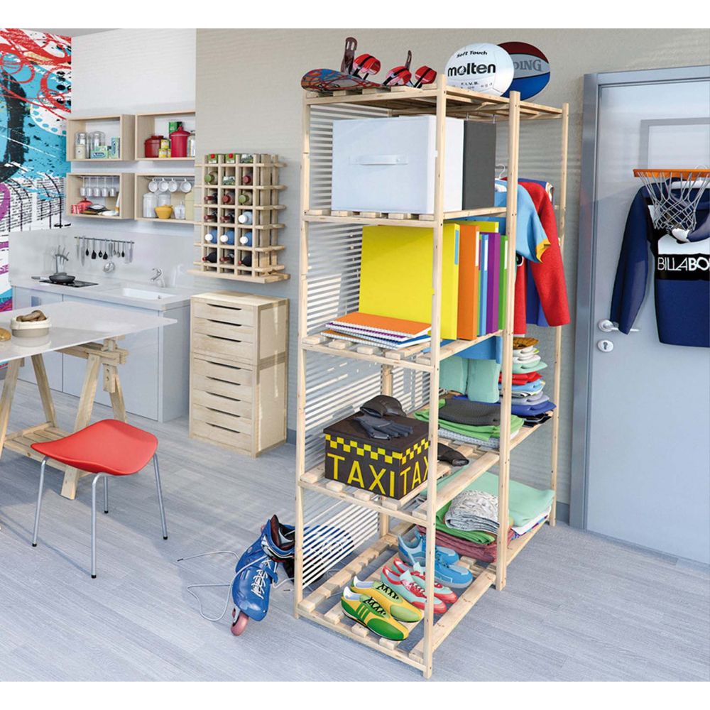 Etagère en kit profondeur 30 cm Natura 4 tablettes Astigarraga - 9