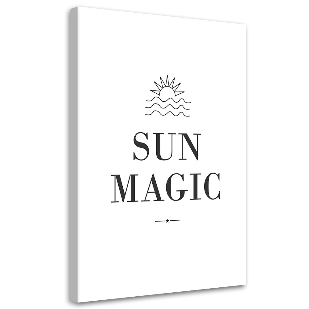 Obraz na płótnie, Napis Sun Magic 80x120