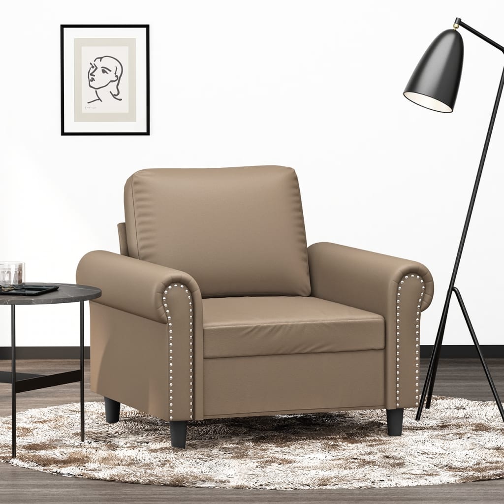 Fauteuil Cappuccino 60 cm Similicuir | Leroy Merlin