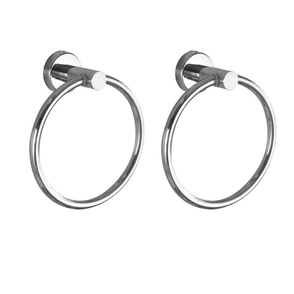 Ganci Per Asciugamani Bagno In Acciaio Inox Nero Opaco | Confezione Da 2 | Gancio Da Parete Quadrato Moderno Per Cucina E Camera
