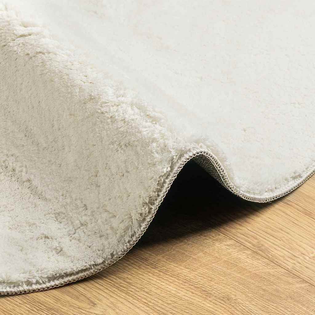 Tapis de surface HUARTE Crème 80 x 150 cm Polyester vidaXL - 7