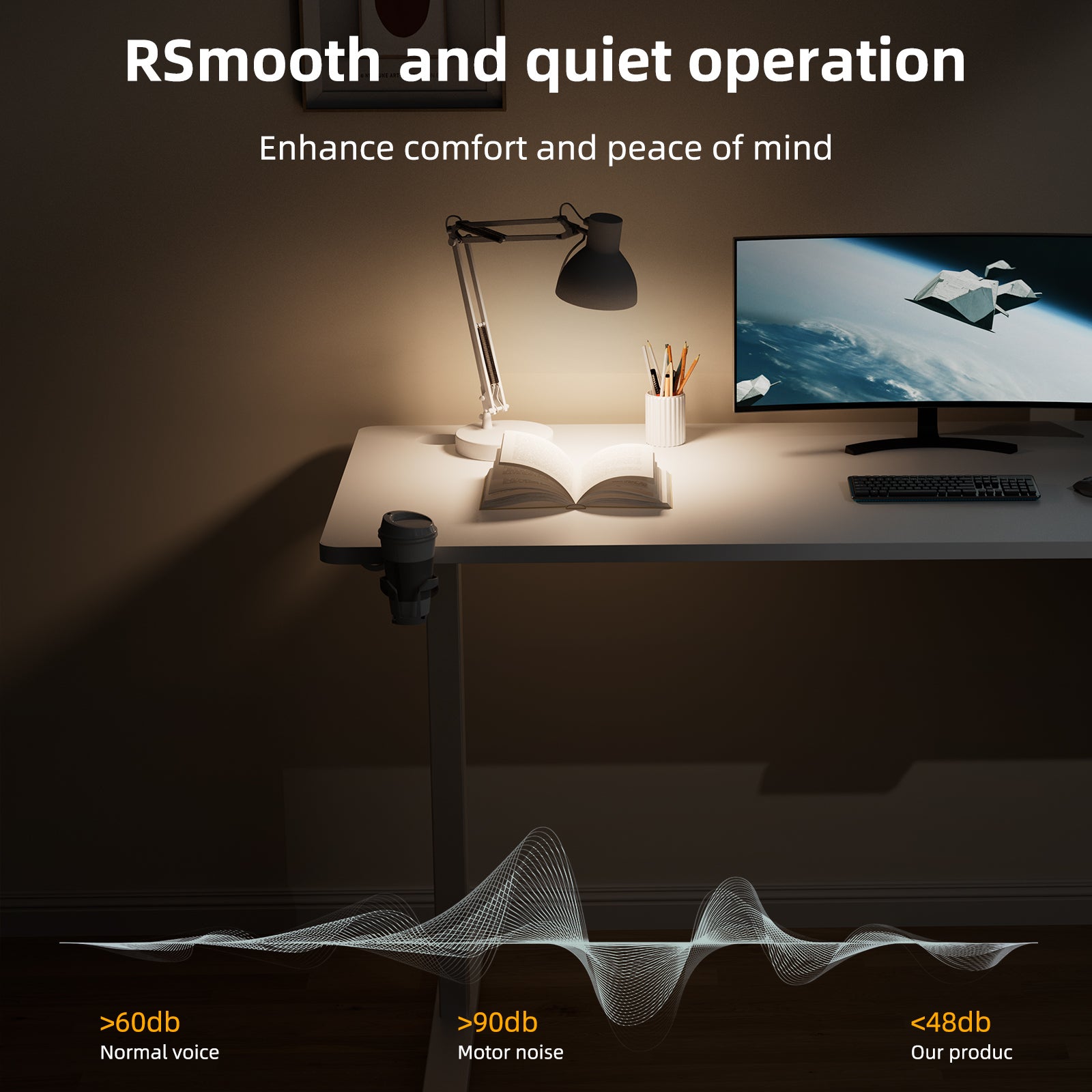 Bureau Assis-Debout Électrique, 70x140 cm, Avec Fonction Mémoire Et Anti-Collision, Ports Usb-A Et Type-C, Hauteur Réglable De 70 À 119 cm - 7