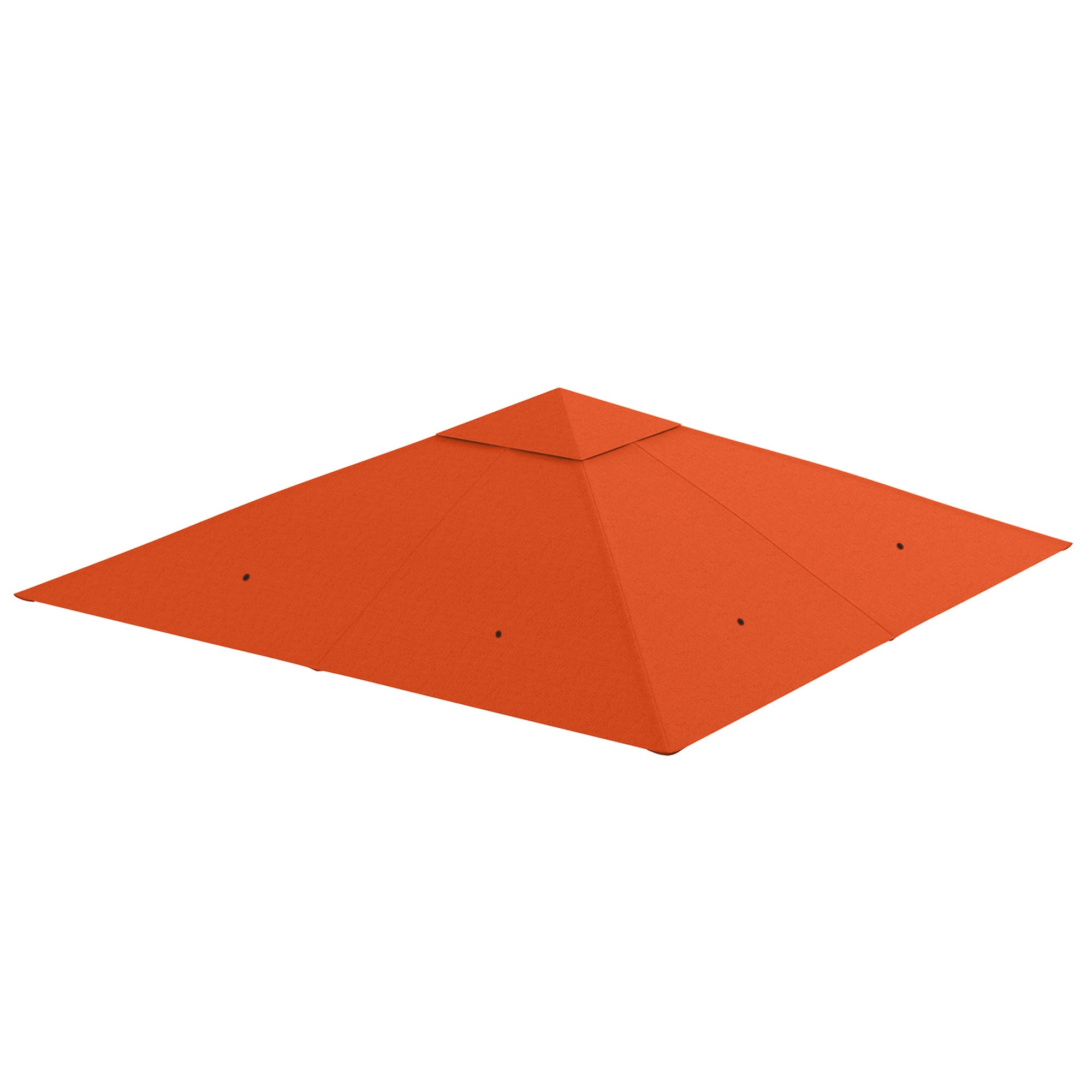 Toiture de remplacement pour pavillon de jardin, polyester, 2,98 x 2,95 m, orange - 2