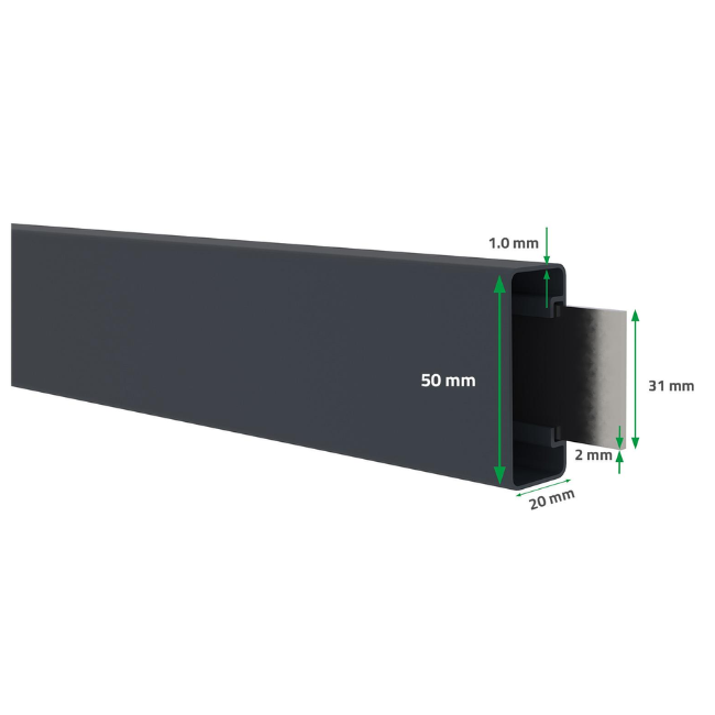 Cancello pedonale in alluminio 1m ANTELAO 100P110 - 4