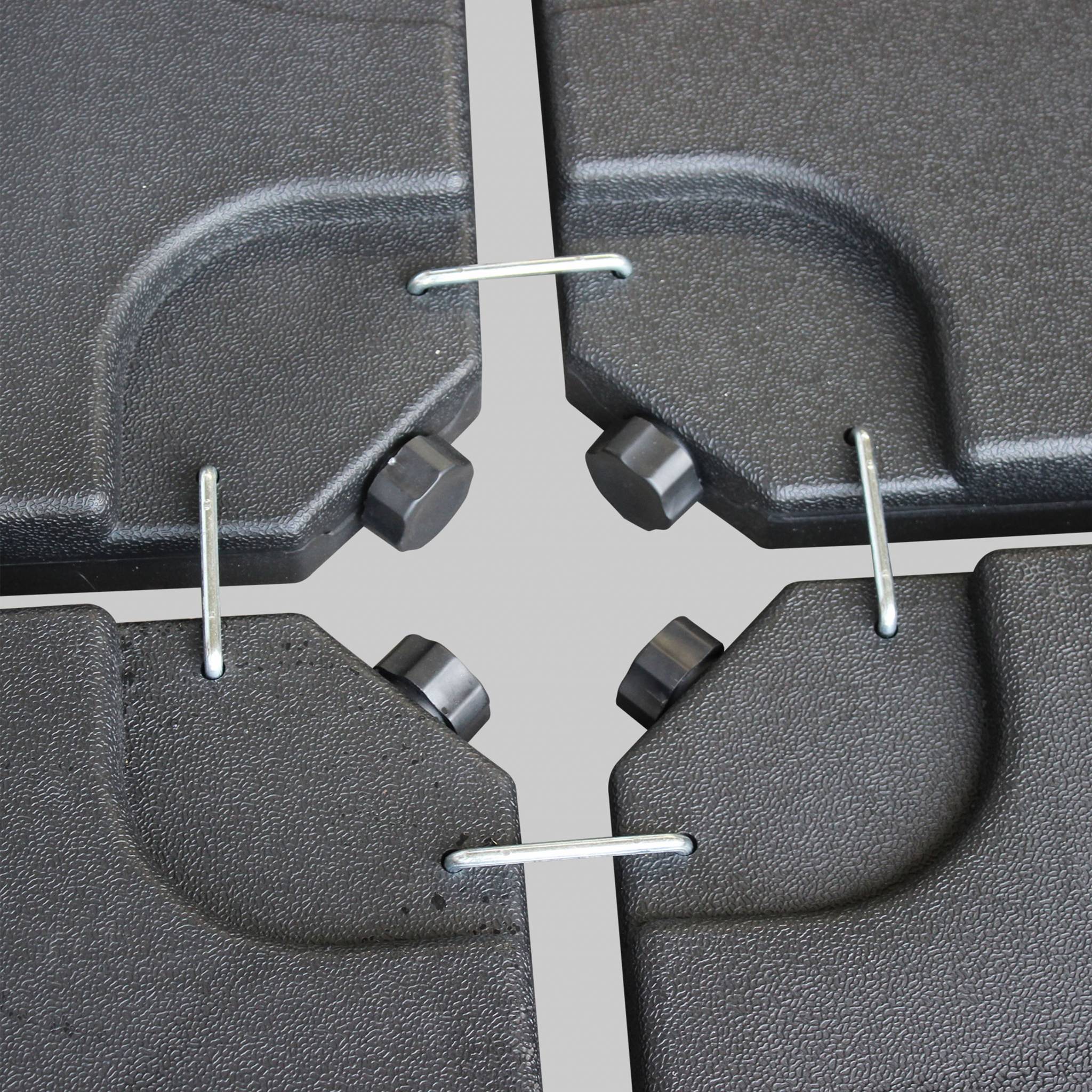 Dalle pour parasol à lester - 50x50cm pieds. socle poids pour fixer votre parasol BASE POUR PARASOL DÉPORTÉ - 3