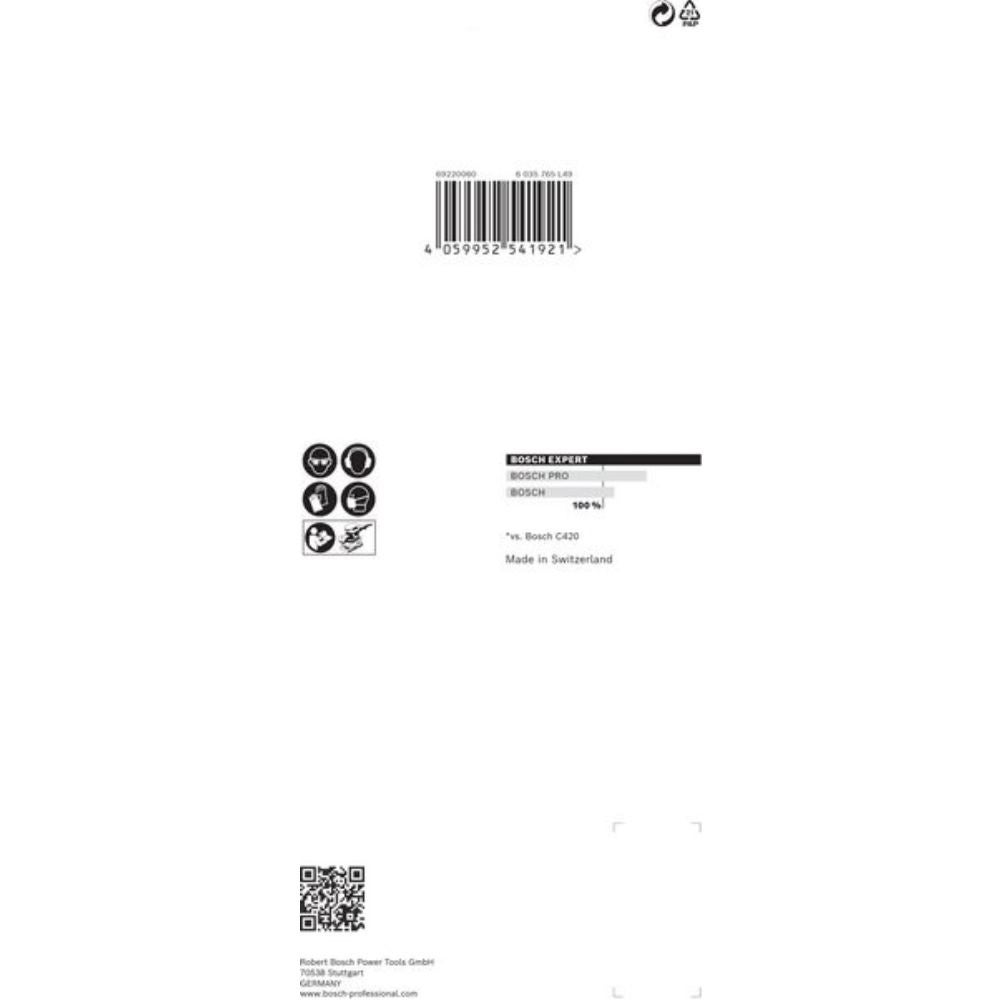 Bosch Accessories EXPERT C470 2608900854 Papier abrasif pour ponceuse vibrante perforé Grain 60 (L x l) 230 mm x 93 mm - 4