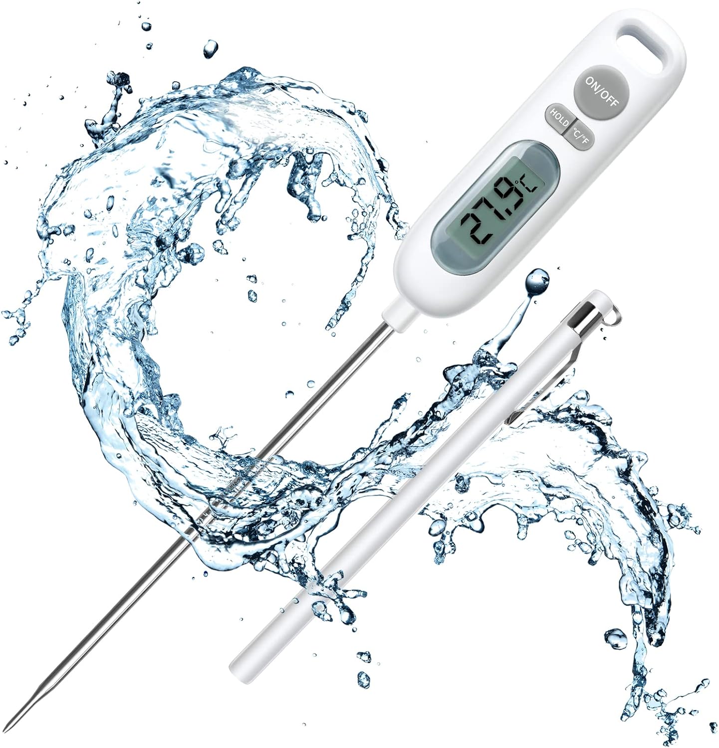 Thermomètre Viande Rapide 3 Secondes Thermomètre Cuisine Double Sonde NEUTYPECHIC - Lecture Rapide 3s Thermomètre Bbq Cuisine