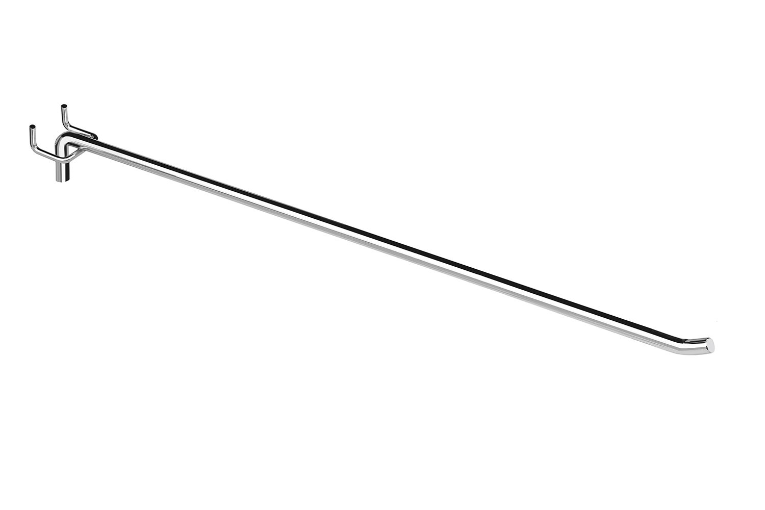 Zestaw 100x Zawieszka pojedyncza europerforowana 40cm fi8 srebrny KTD