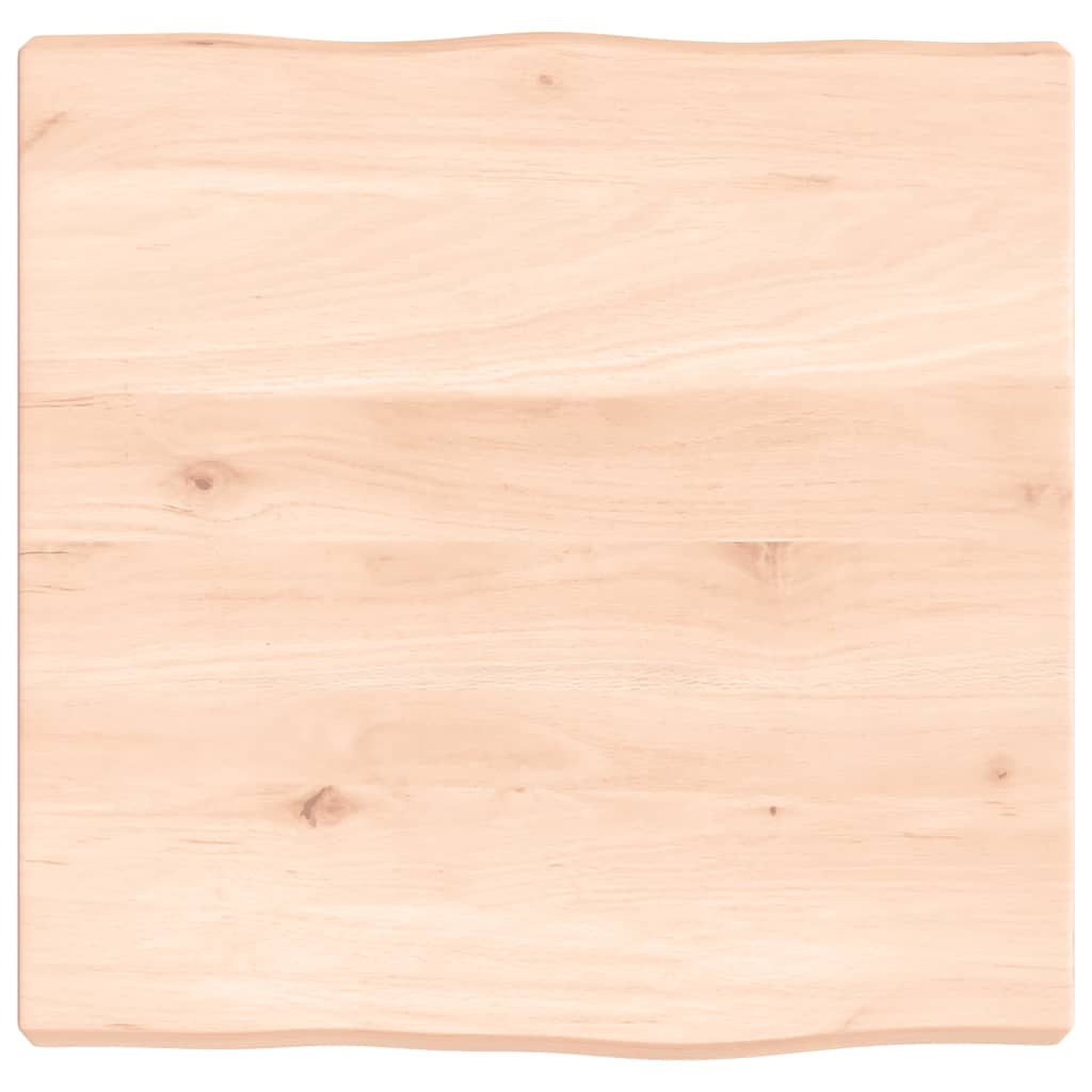 Blat stołu z litego drewna z naturalną krawędzią 40x40x(2-4) cm
