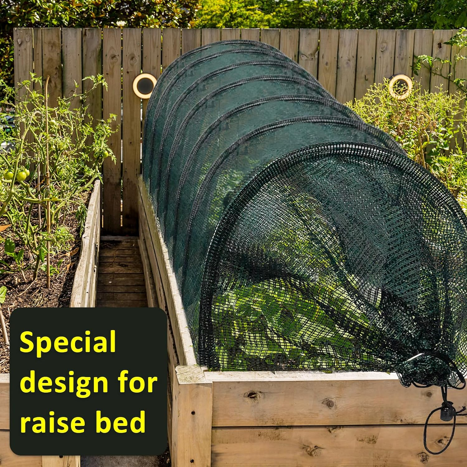 Lot de 2 filets de protection 2 en 1 pour serre contre la chaleur du soleil, tunnel de jardin, canal de plantation, filet anti-insectes, 300 x 45 cm - 8