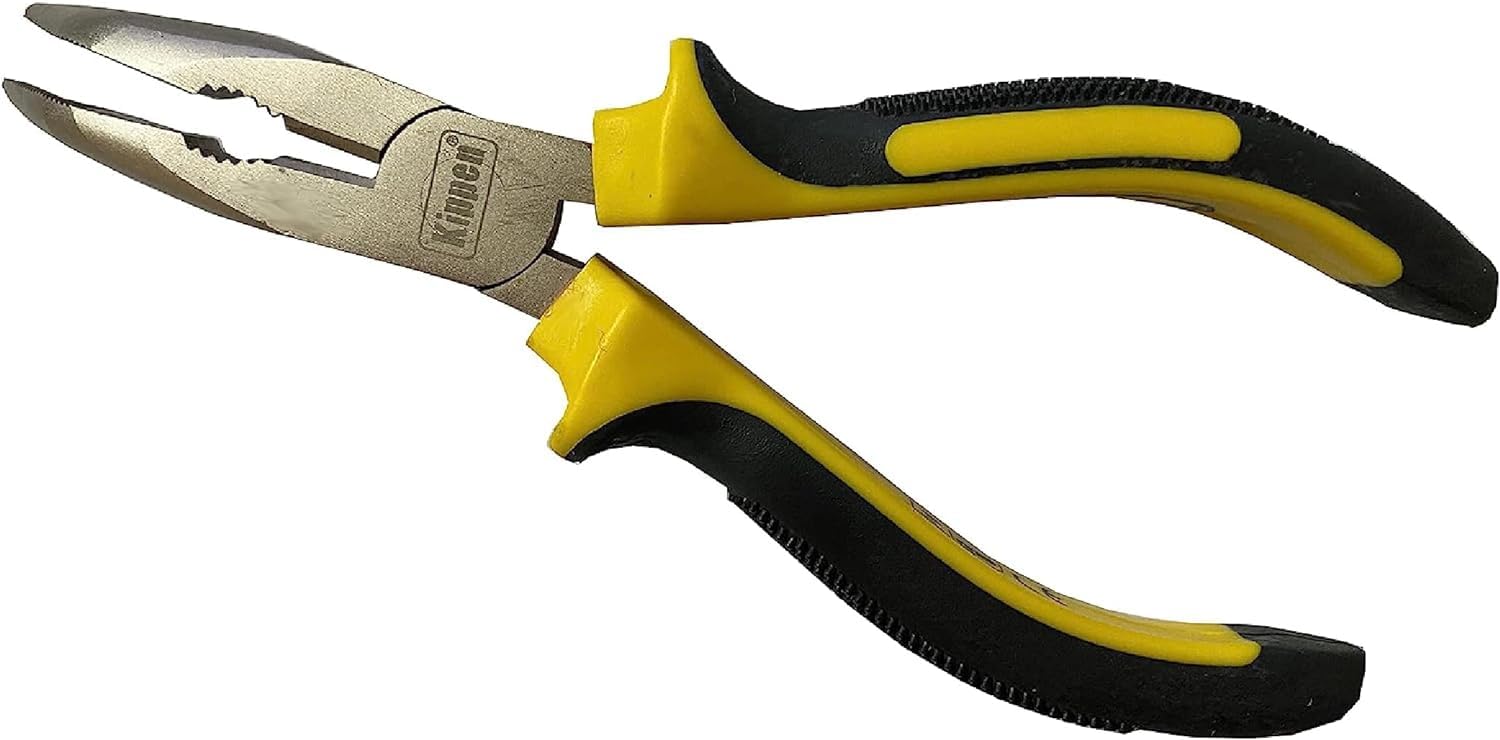 Pinza A Becchi Tondi Kippen 1005A - Semi Professionale, 150 Mm, In Acciaio Al Cromo Vanadio, Impugnatura Ergonomica