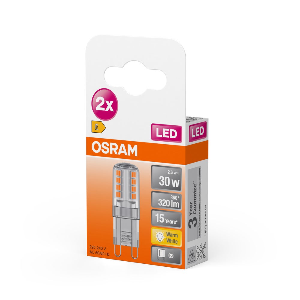 Led capsule clair 2.6w g9 320lm 2700K chd bte 2 OSRAM - 3
