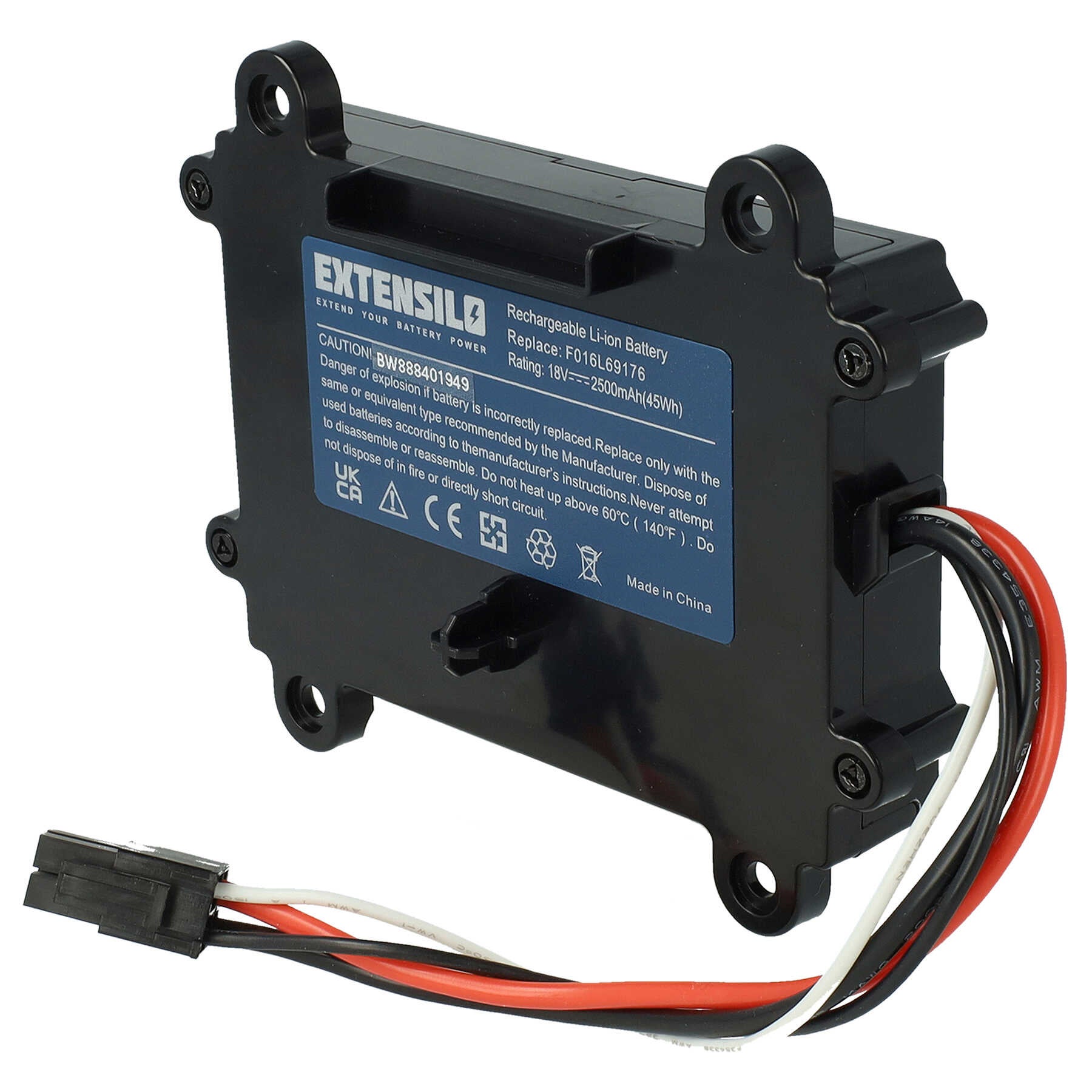 Batteria Litio 18V 3000mAh Shentec Per Robot Tosaerba Bosch Indego 350 400 700 S+ - Ricambio Potente, Con Protezioni Integrate
