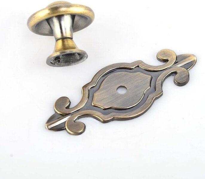 Set de 10 mânere de ușă din ceramică, model retro din bronz, mânere pentru mobilă, mânere pentru sertare 10buc