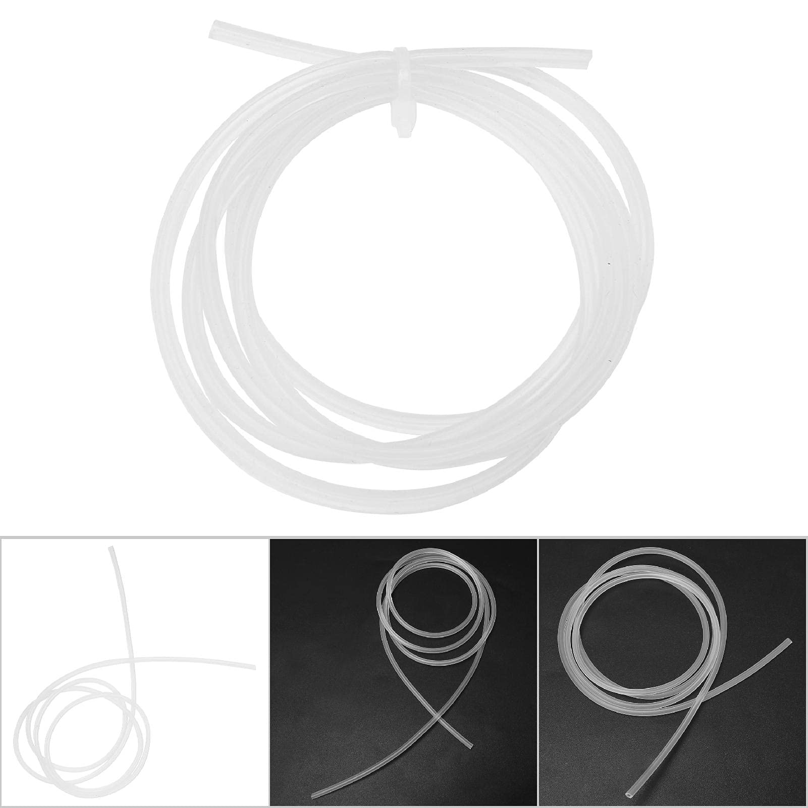 Tube en silicone de qualité alimentaire de 1 mètre pour pompe péristaltique haute transparence Tuyau flexible 1 mm x 3 mm/2 mm x - 8