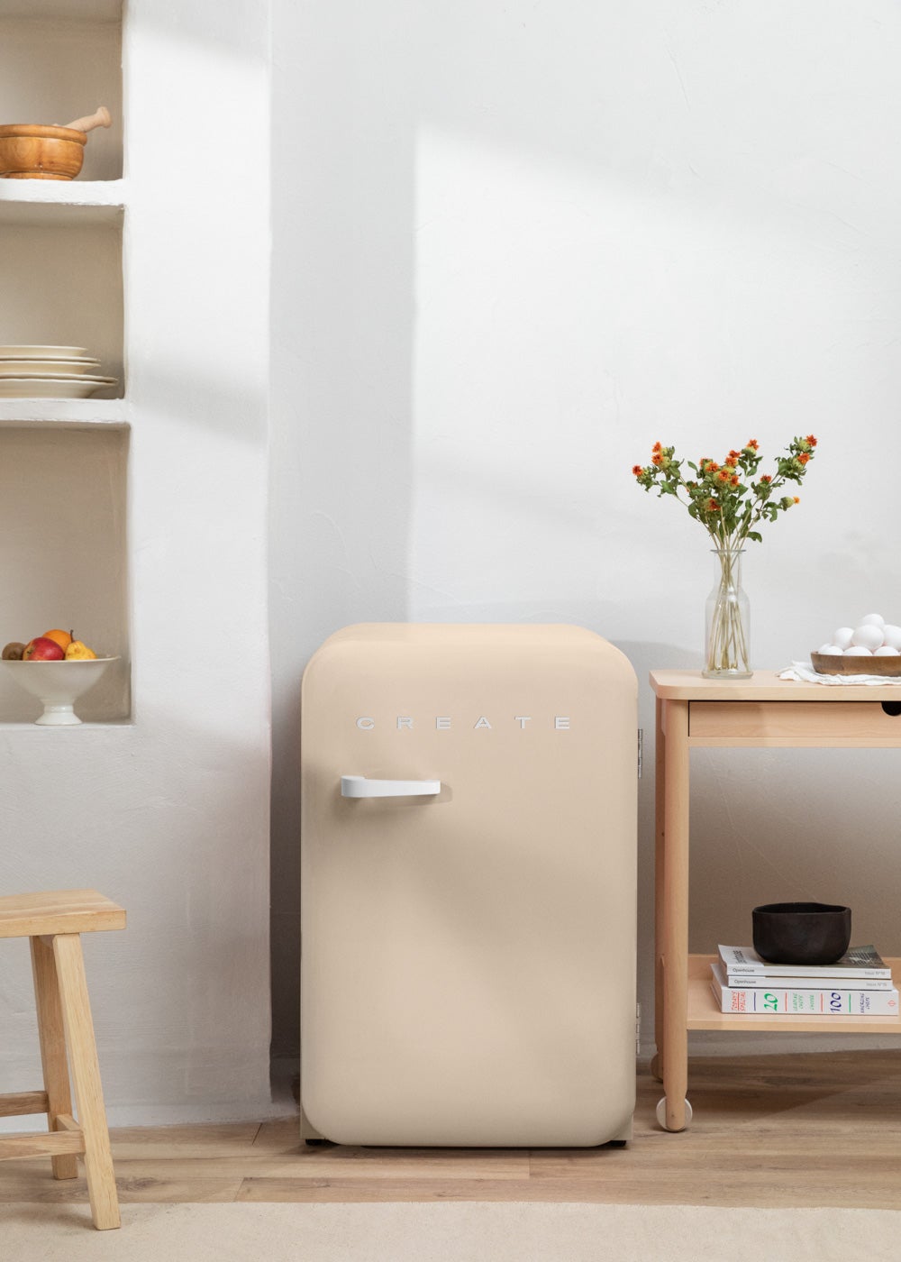 CREATE - FRIDGE RETRO 107L - Lodówka w stylu retro - Sable