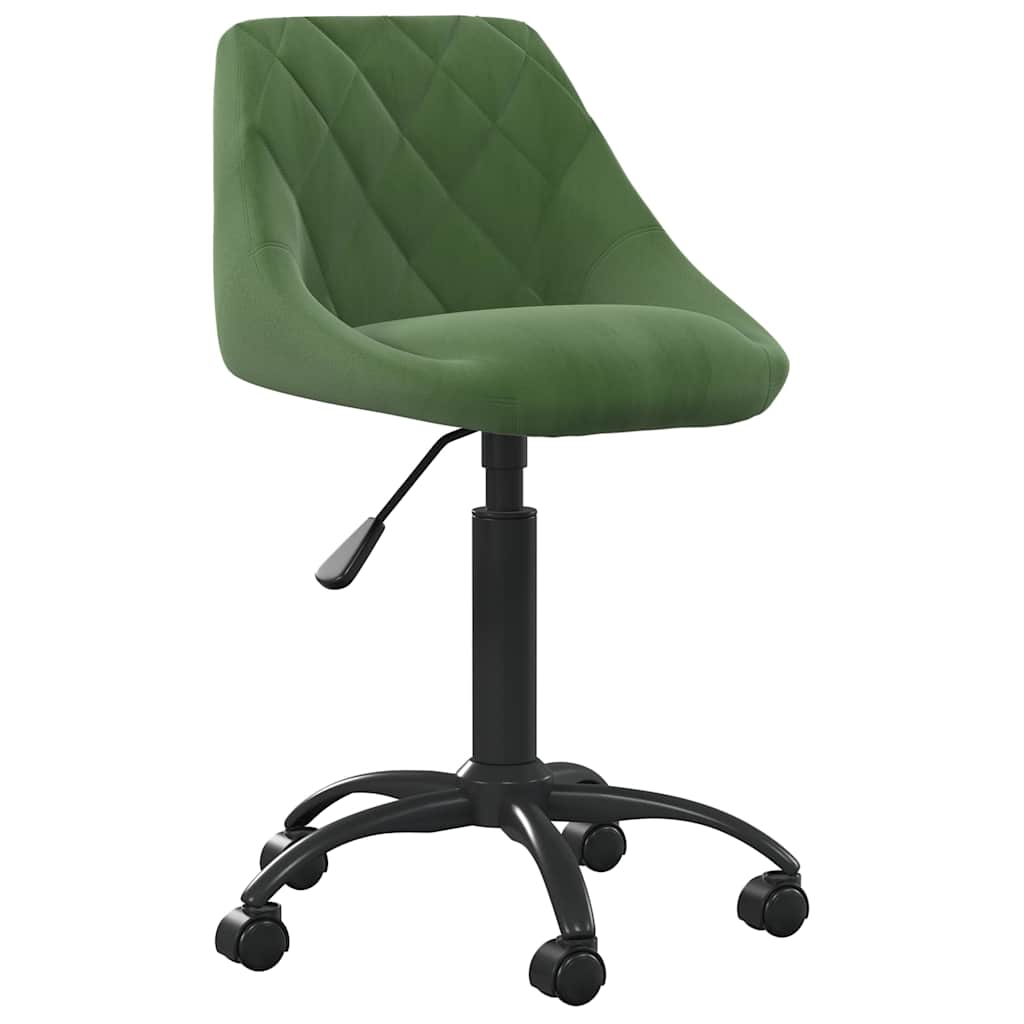 Chaise de salle à manger Vert foncé Velours vidaXL - 2
