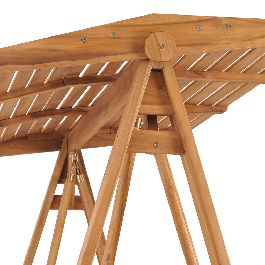 Balancelle 170 cm Bois de teck massif vidaXL - 5
