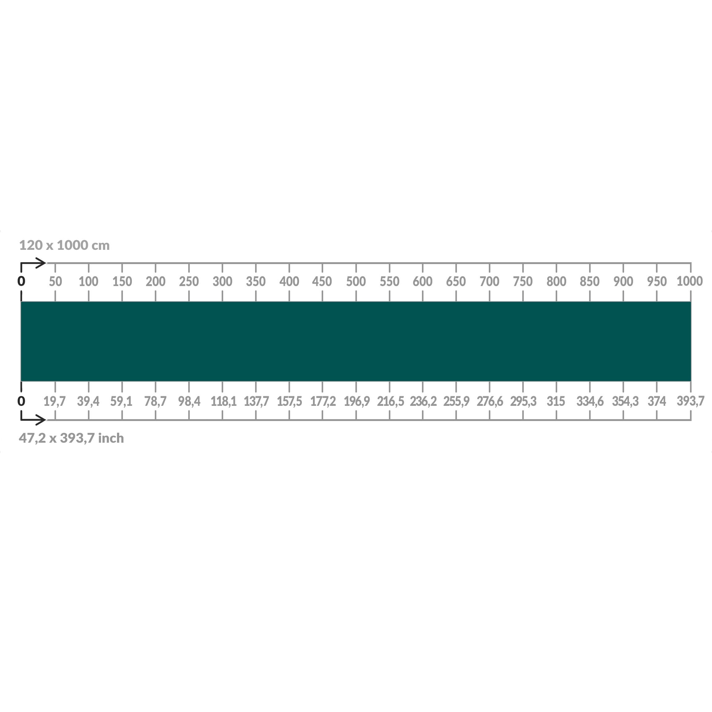 Brise vue brise vent balcon appartement jardin vert H.1,2 x L.10 M avec attaches résistant aux intempéries 270 g/m² mesh 1151 - 6