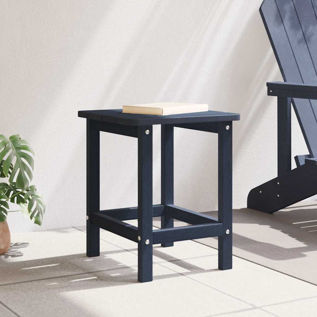 vidaXL Table d'appoint Bleu marine 38 x 38 x 46 cm Polyéthylène - 4