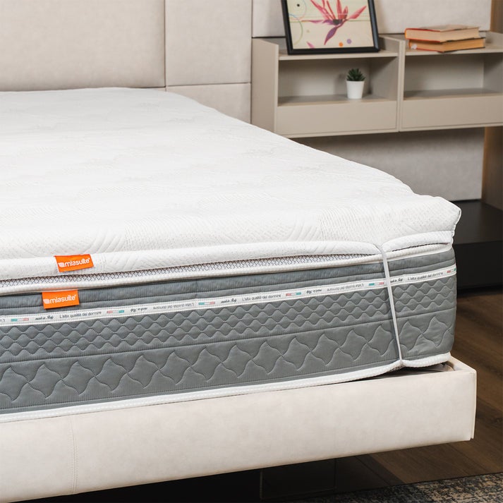 Topper Memory Foam 160x190 - épaisseur 7 cm, a 9 zones différenciées, déhoussable | TopperOne H7 - 3