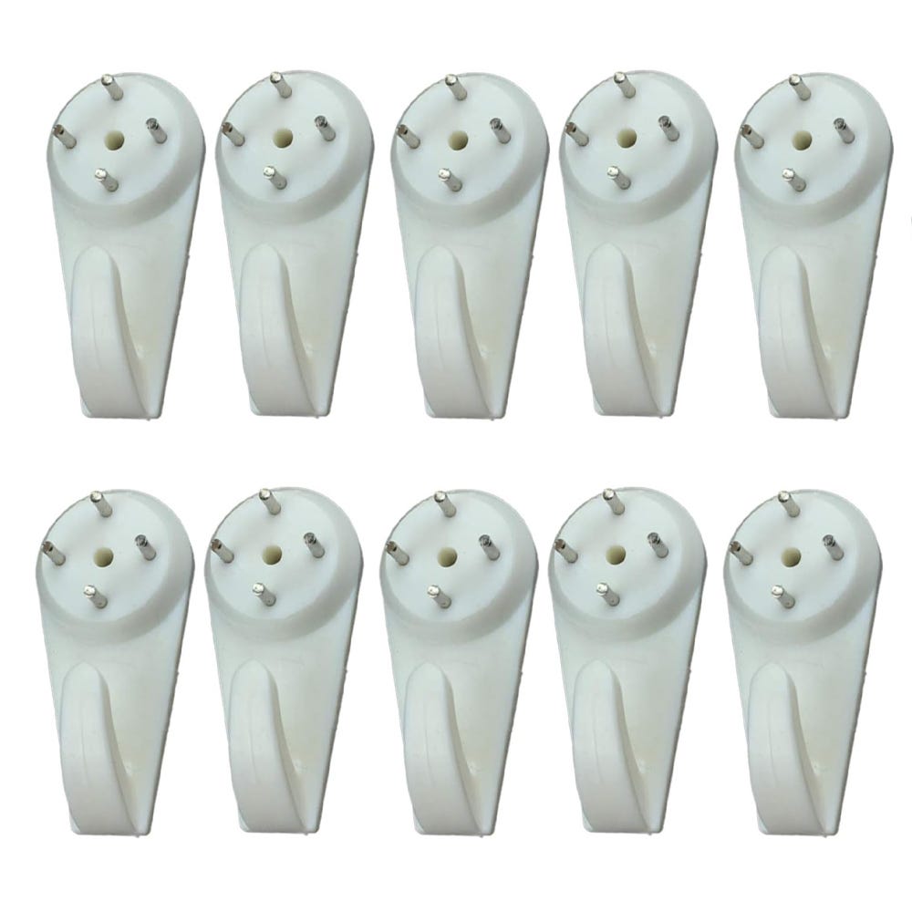 10 ganchos cortos de 4 x 1,9 cm, perfectos para colgar cuadros, fotos ...