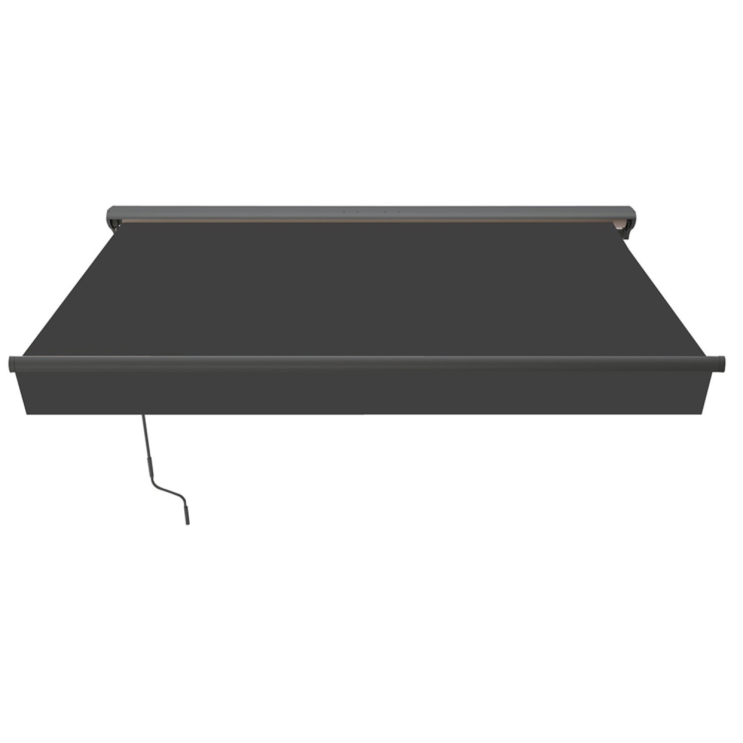 LOZIO Toldo motorizado 295 x 25 m em alumínio com lona cinza - 4