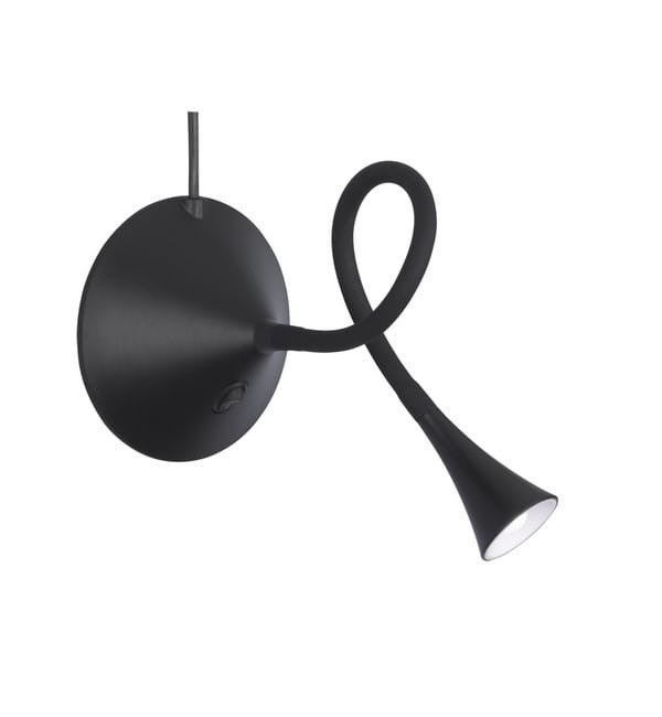 Lampka biurkowa / ścienna VIPER czarna RL R52391102