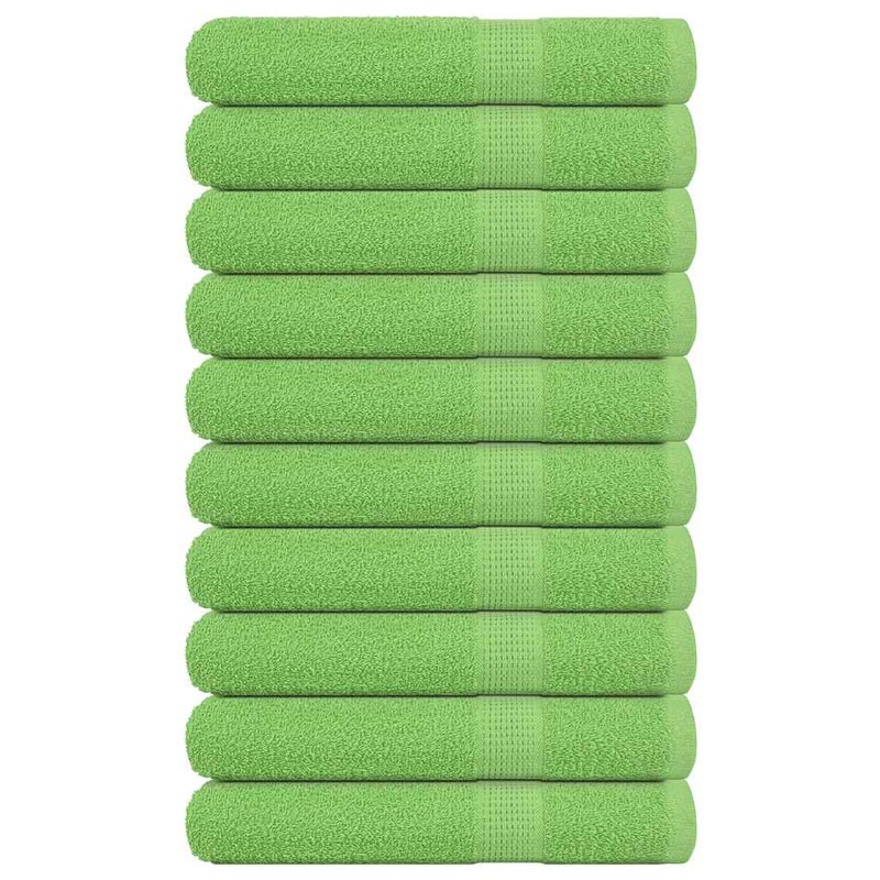 Ręczniki do sauny, FROGN, 10 szt, zielone, 80x200 cm, 360 g/m² vidaXL