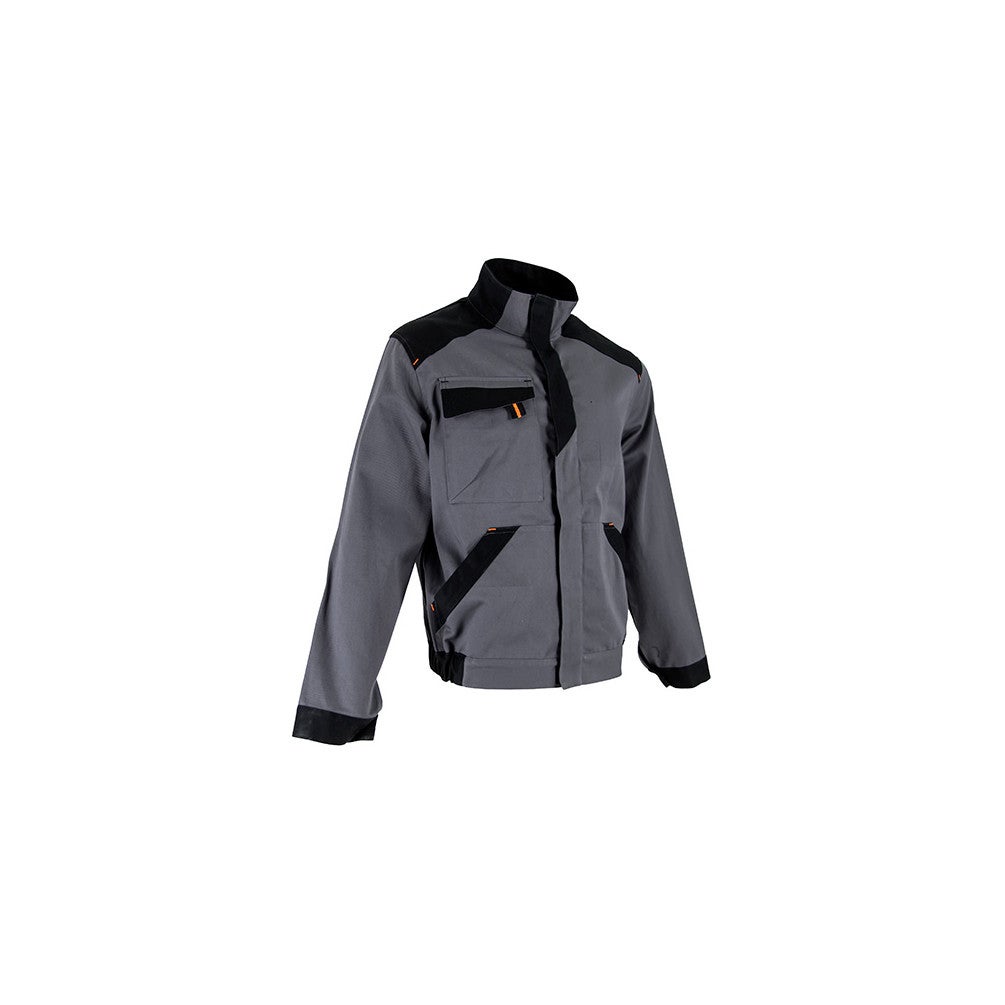 Veste de travail BRASURE bi-colore 100% coton Gris - LMA - Taille XL - 4