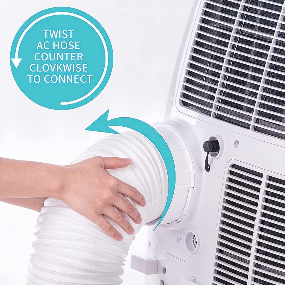 Tuyau Climatiseur Mobile 2m - Kit Tuyau d'Évacuation Universel, 15cm de Diamètre, Adapté pour Climatisation et Sèche-Linge - 3