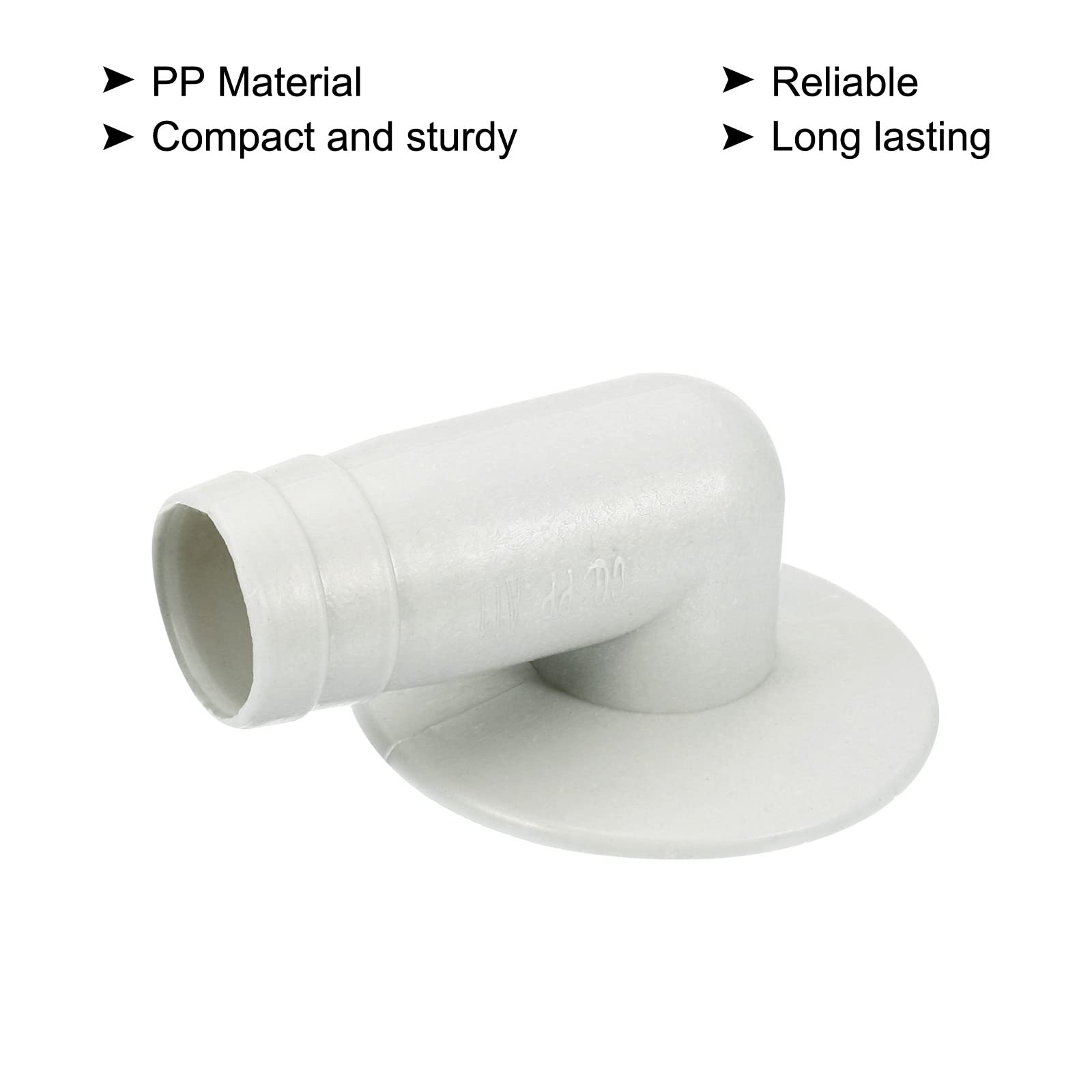Climatisateur Vidange Tuyau Connecteur 17mm Tube Coude Raccord Remplacement Pièce Accessoires pour Mini-Split Fenêtre AC, Beige Paquet de 5 - 4
