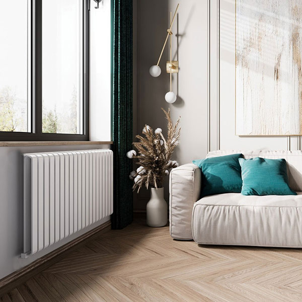 Radiateur électrique ADAX Connecté - Blanc - 800 W - 1186x210x91 Mm Famn L 08 Kwt 59194802