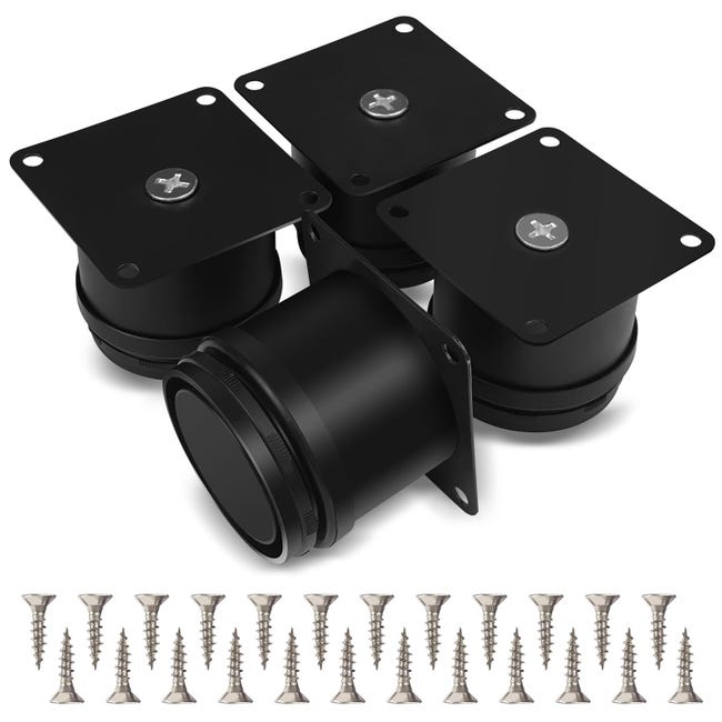 Nogi meblowe, regulowane nogi meblowe, zestaw 4 nóg meblowych, nogi meblowe 50 mm, regulowane nogi meblowe
