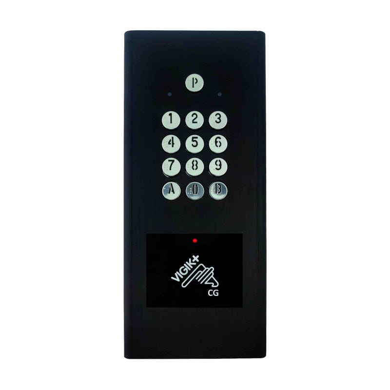 Clavier codé avec lecteur Vigik + intégré Aiphone - 12/24V - IP54 ...