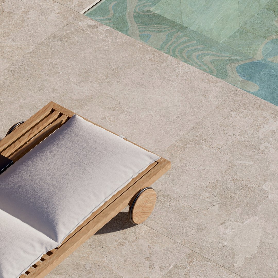 Pietra Portofino Beige 20 mm Outdoor - Piastrelle 60x60x2 cm 20 mm - MPL 5001 60x60 MATT R11 20 mm - 4