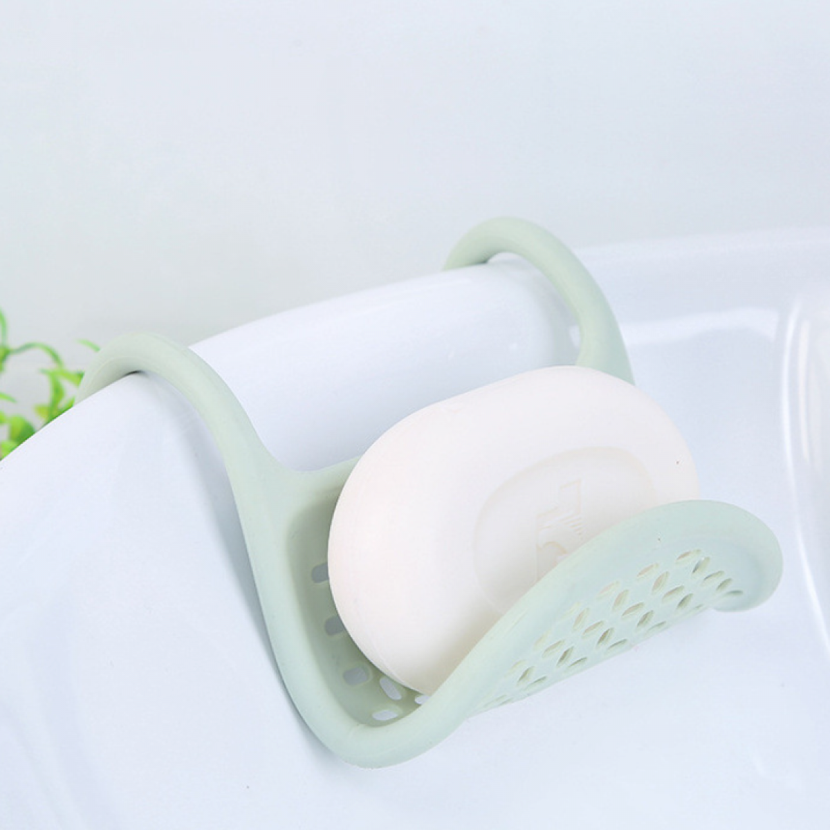 Składany uchwyt na gąbkę do zlewu, materiał TPR, odpowiedni do korków zlewozmywakowych, gąbek i szczotek do naczyń (zielony)