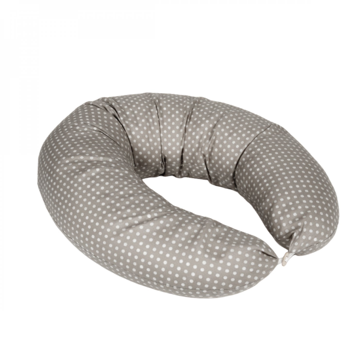 LOOLAY Coussin De Grossesse Et Allaitement Latéral 170cm Coton/Minky Beige - Avec Housse Amovible - Taille M/L