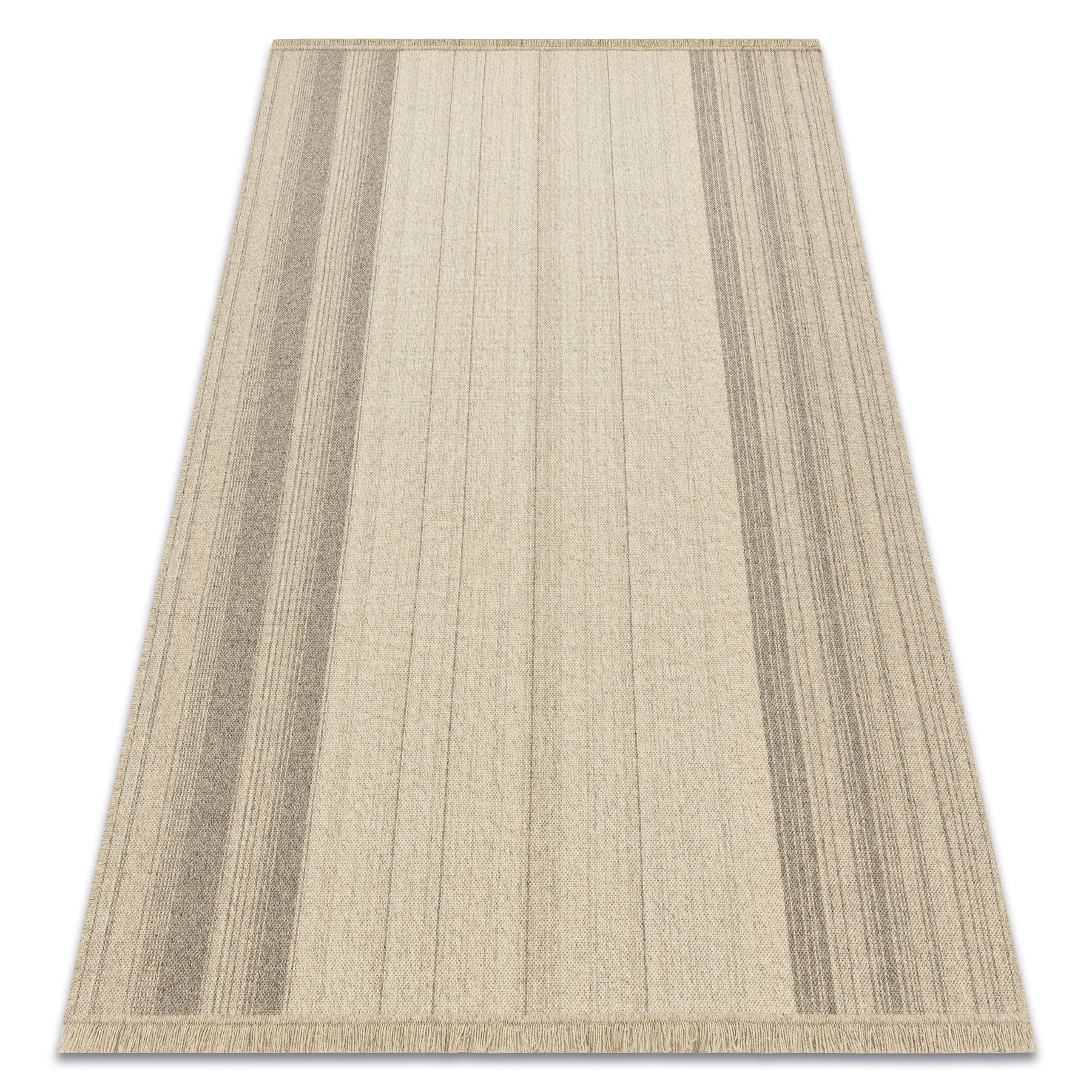 Dywan wełniany VILLA 7796/72800 Paski SIZAL, płaskotkany beż 120x170 cm