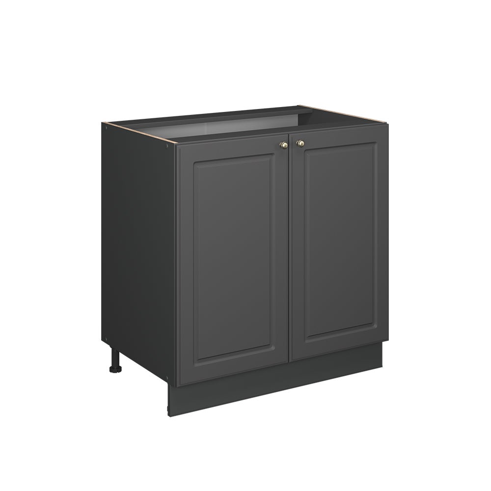 Vicco Szafka pod zlew Fame-Line, Anthrazit-Gold Landhaus, 80 cm z półką, bez blatu roboczego